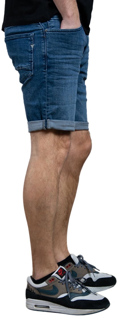 Purewhite Purewhite Skinny Fit Denim Short The Steve Blauw