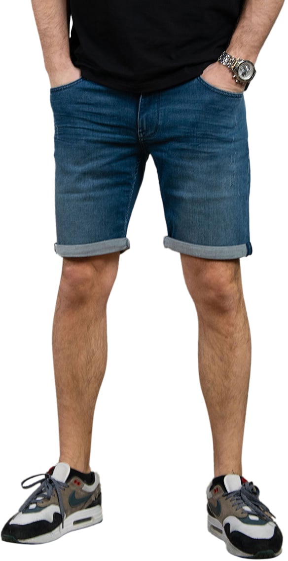 Purewhite Purewhite Slim Fit Denim Short The Steve Blauw
