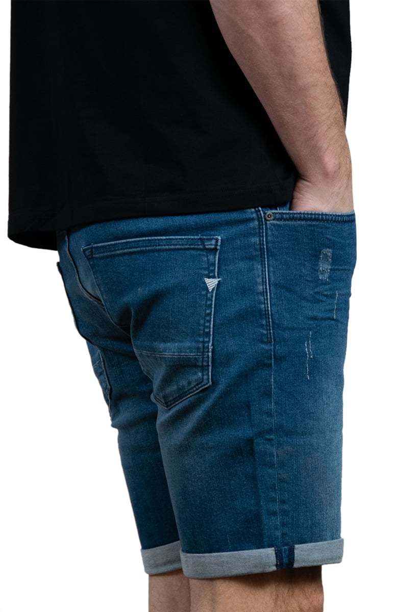 Purewhite Purewhite Slim Fit Denim Short The Steve Blauw