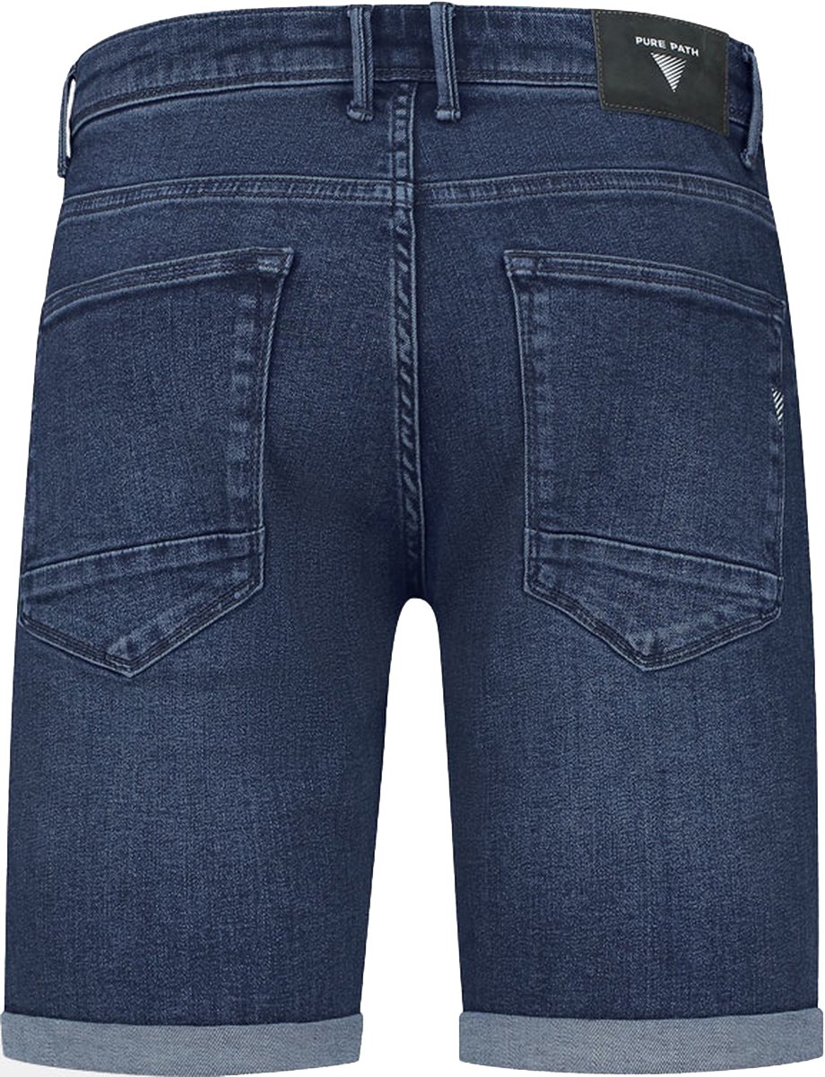 Purewhite Purewhite Slim Fit Denim Short The Steve Blauw