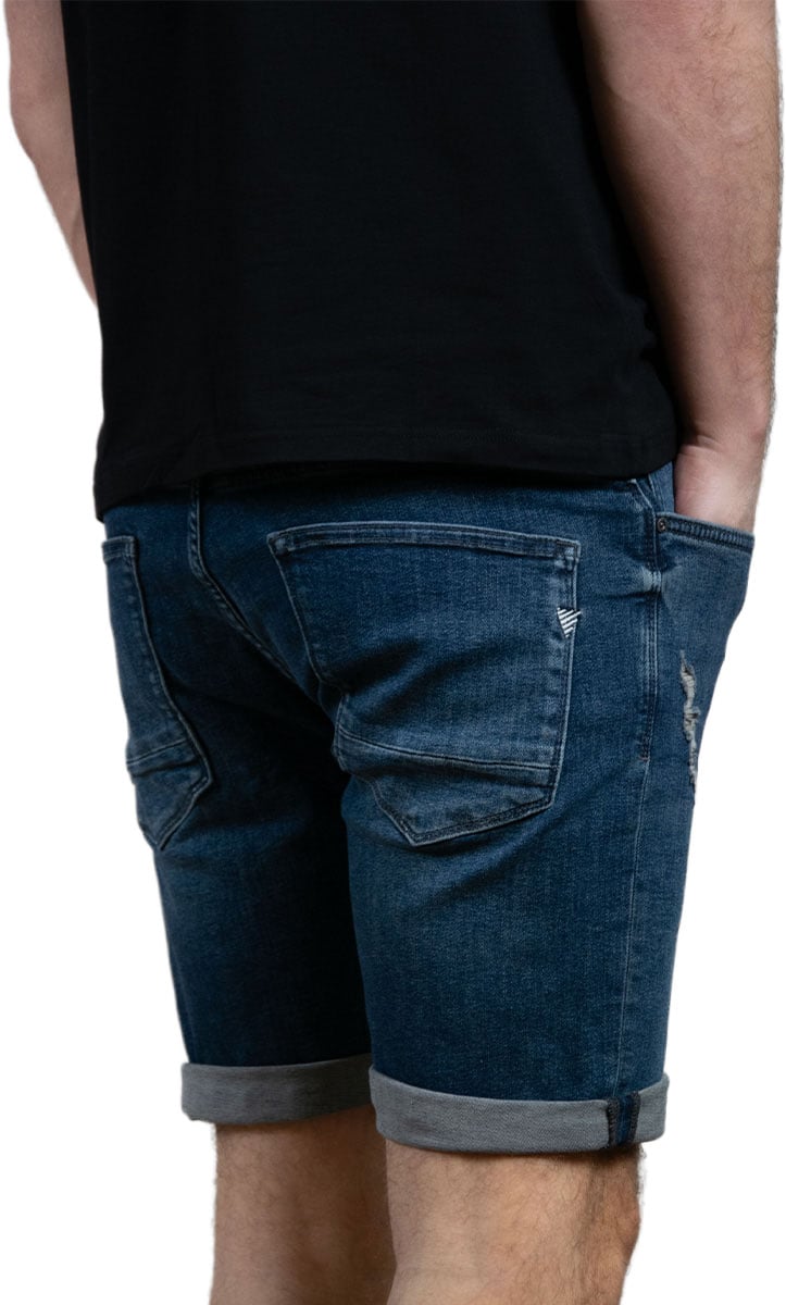 Purewhite Purewhite Slim Fit Denim Short The Steve Blauw