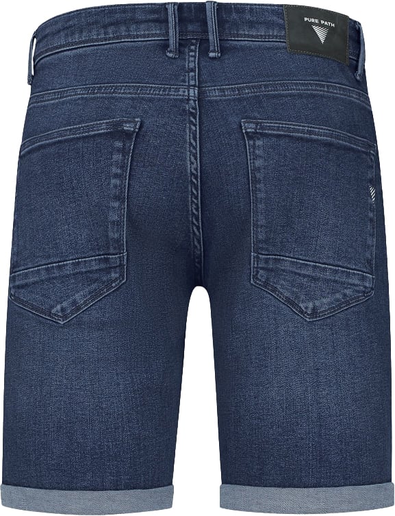 Purewhite Purewhite Slim Fit Denim Short The Steve Blauw