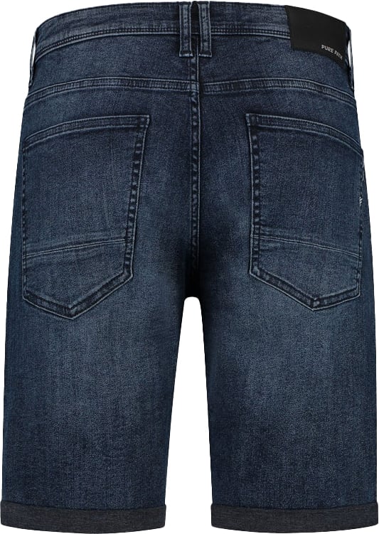 Purewhite Purewhite Regular Fit Denim Short The Miles Blauw