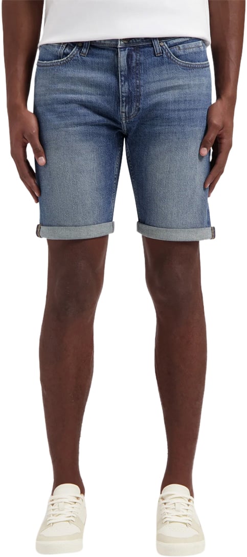 Purewhite Purewhite Regular Fit Denim Short The Miles Blauw