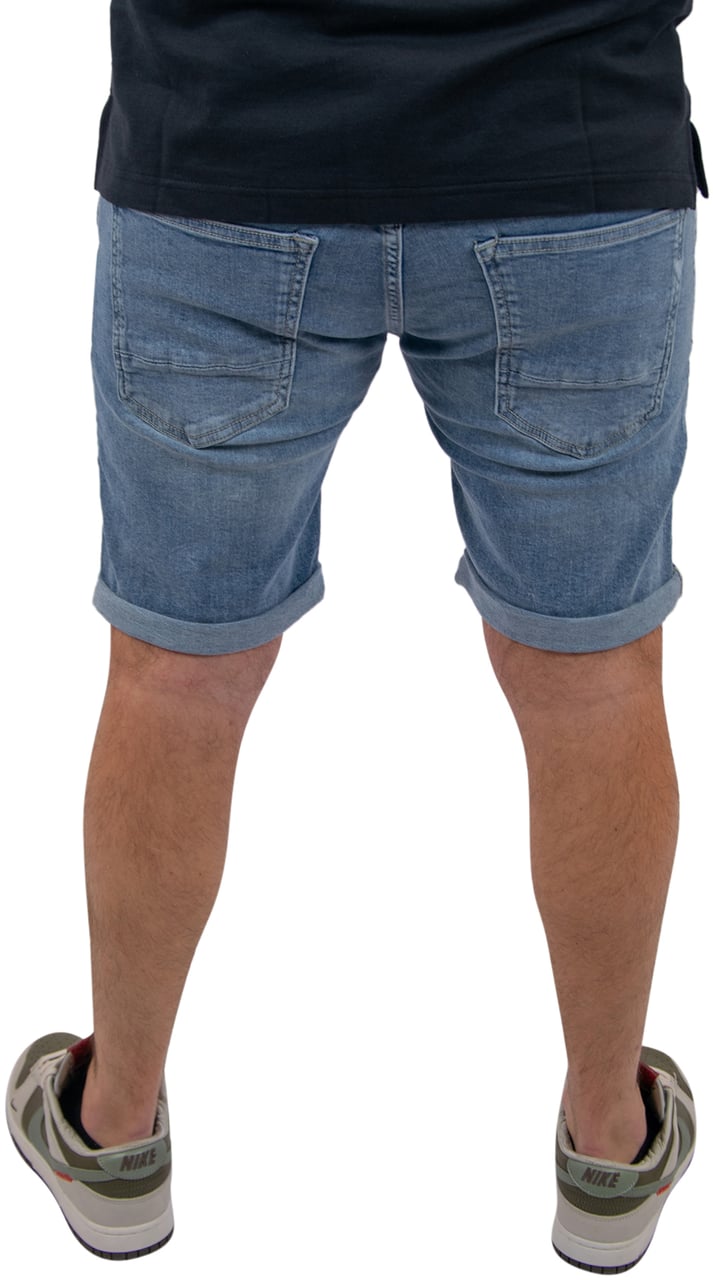 Purewhite The Steve Slim Fit Denim Short Blauw