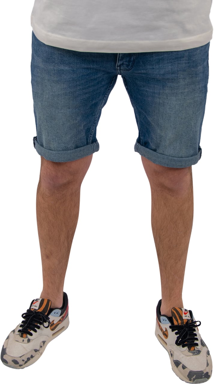 Purewhite The Steve Slim Fit Denim Short Blauw