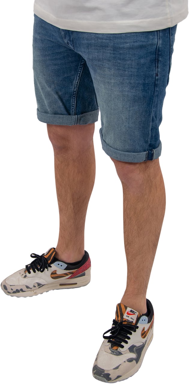 Purewhite The Steve Slim Fit Denim Short Blauw