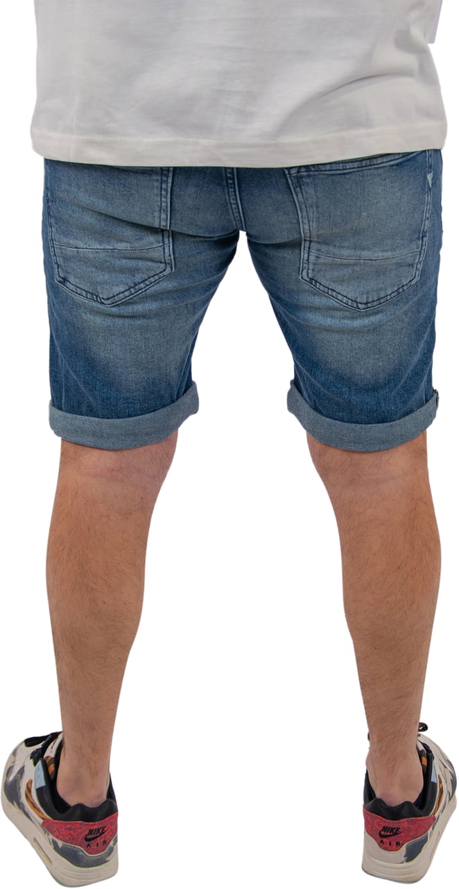 Purewhite Purewhite The Steve Slim Fit Denim Short Blauw