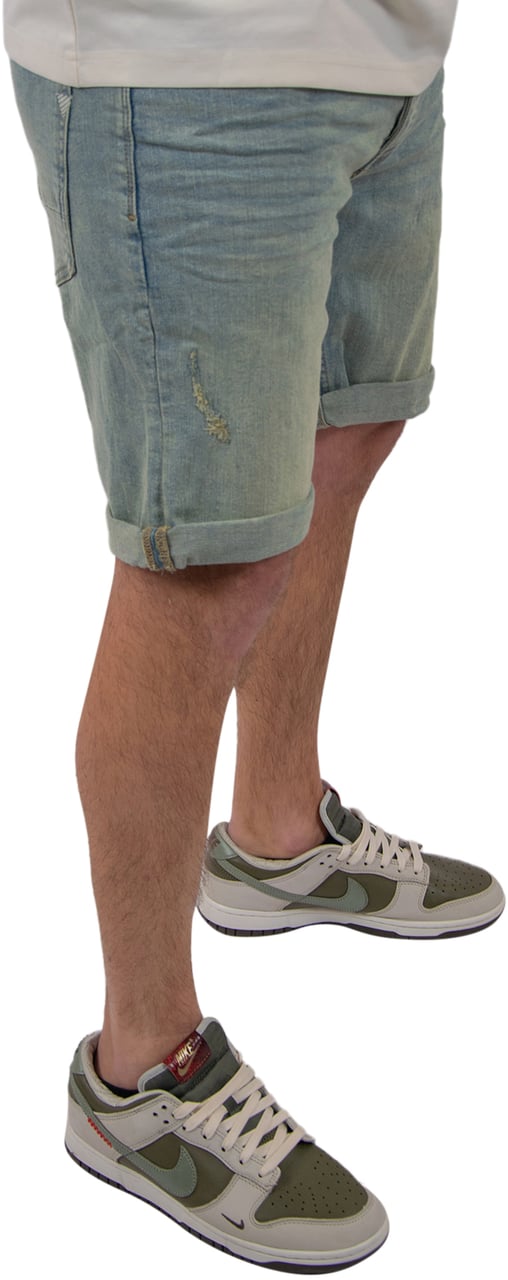 Purewhite Purewhite The Miles Slim Fit Denim Short Blauw
