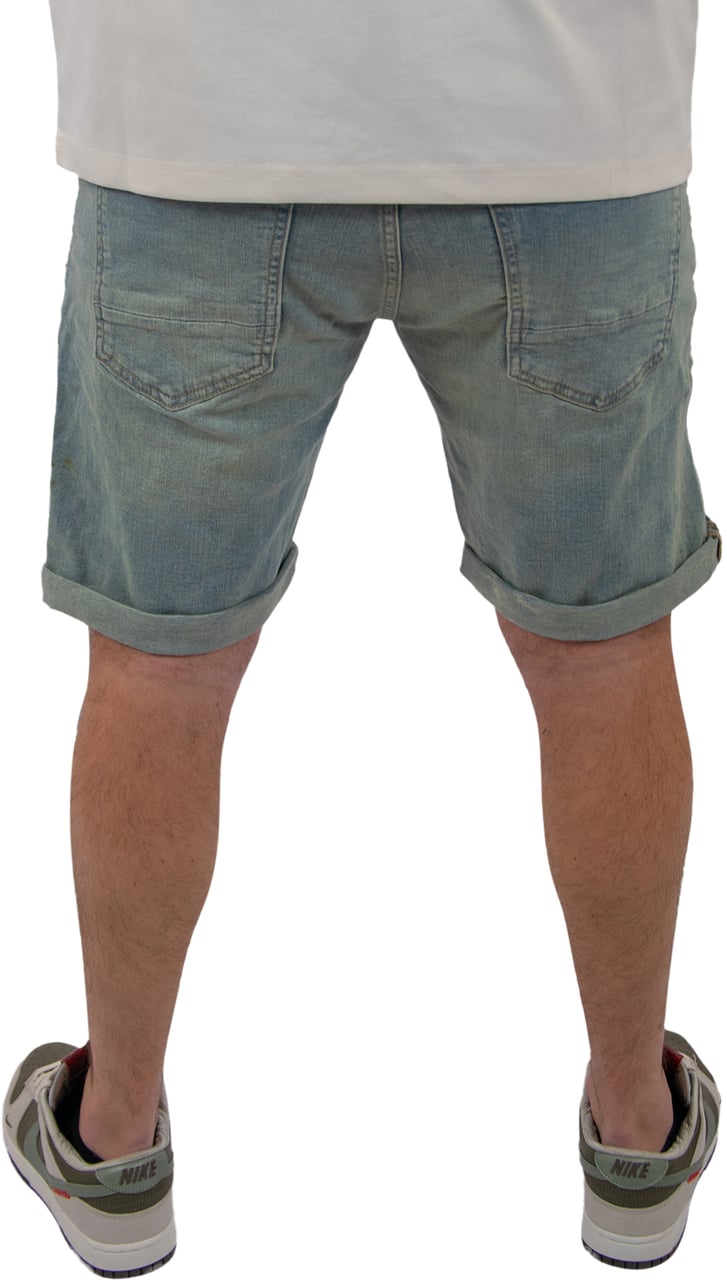 Purewhite The Miles Slim Fit Denim Short Blauw
