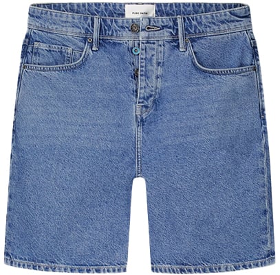 Purewhite The Owen Regular Fit Denim Short Blauw