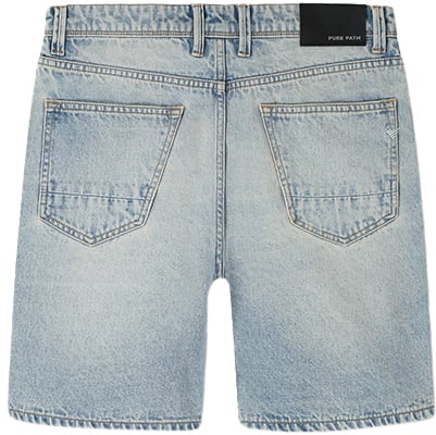 Purewhite Purewhite The Owen Regular Fit Denim Short Blauw