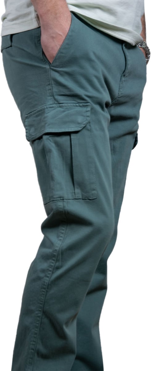 Purewhite Purewhite Garment Dye Cargo Pants Groen