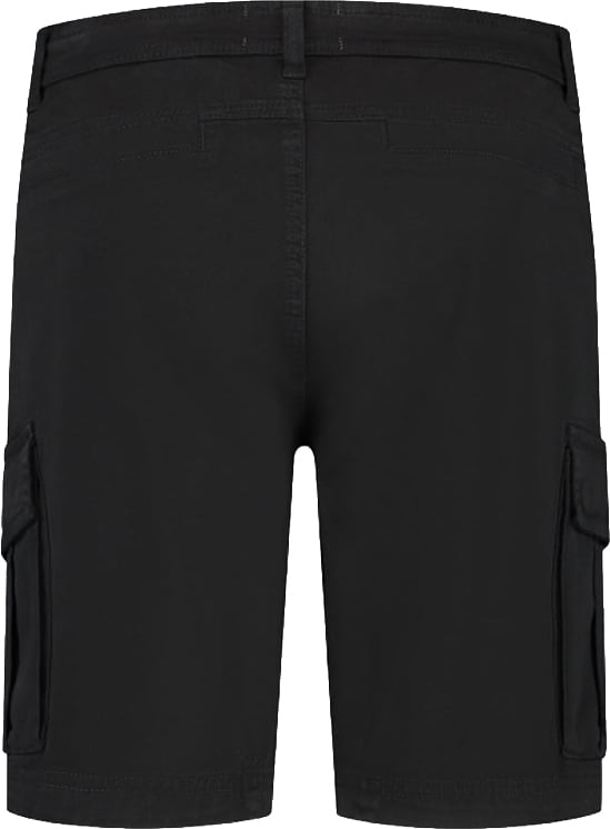Purewhite Garment Dye Cargo Shorts Zwart