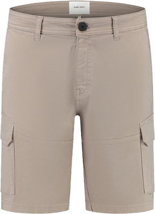 Purewhite Purewhite Garment Dye Cargo Shorts Beige