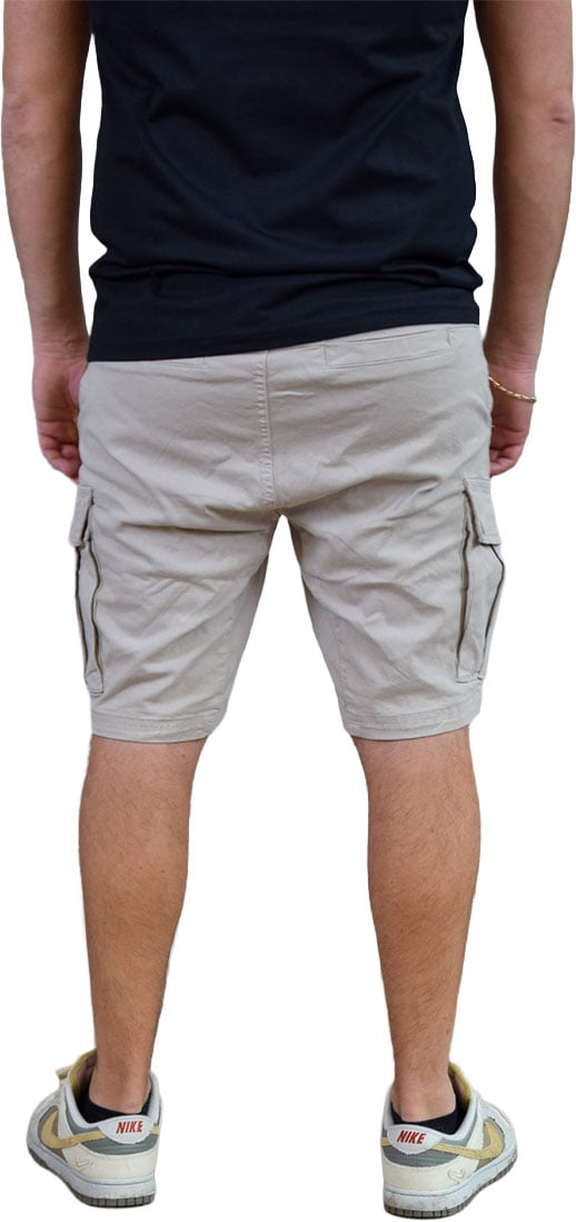 Purewhite Purewhite Garment Dye Cargo Shorts Beige