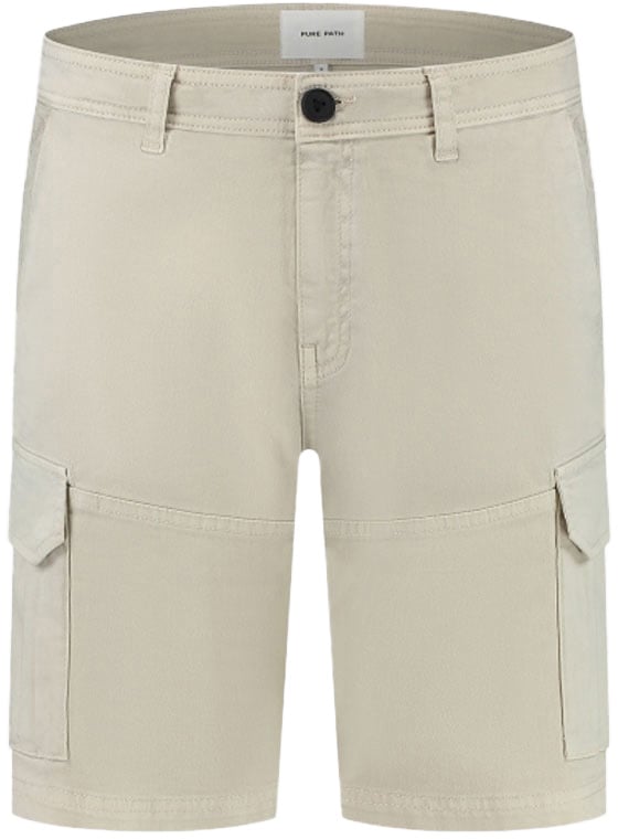 Purewhite Purewhite Garment Dye Cargo Shorts Beige