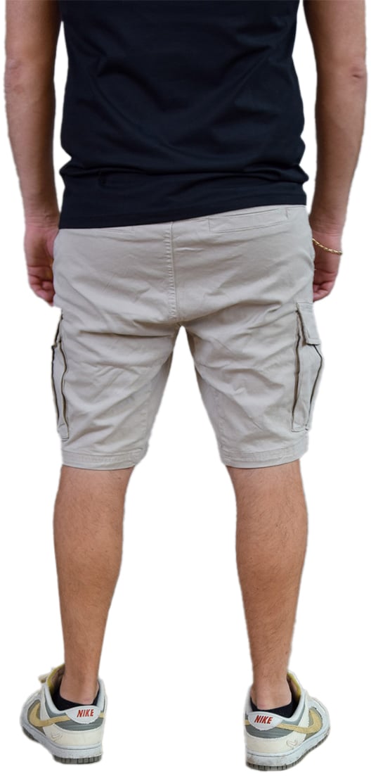 Purewhite Purewhite Garment Dye Cargo Shorts Beige