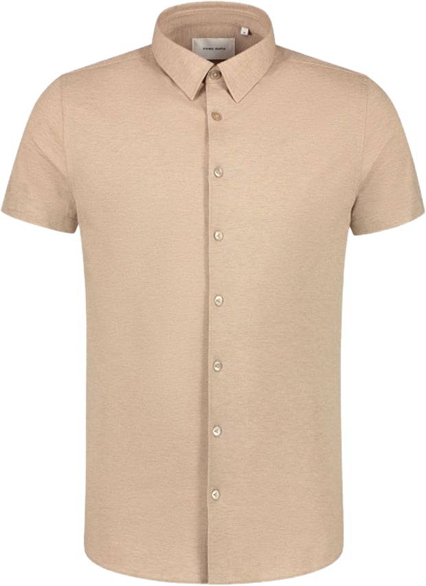 Purewhite Jersey Basis Shirt Beige