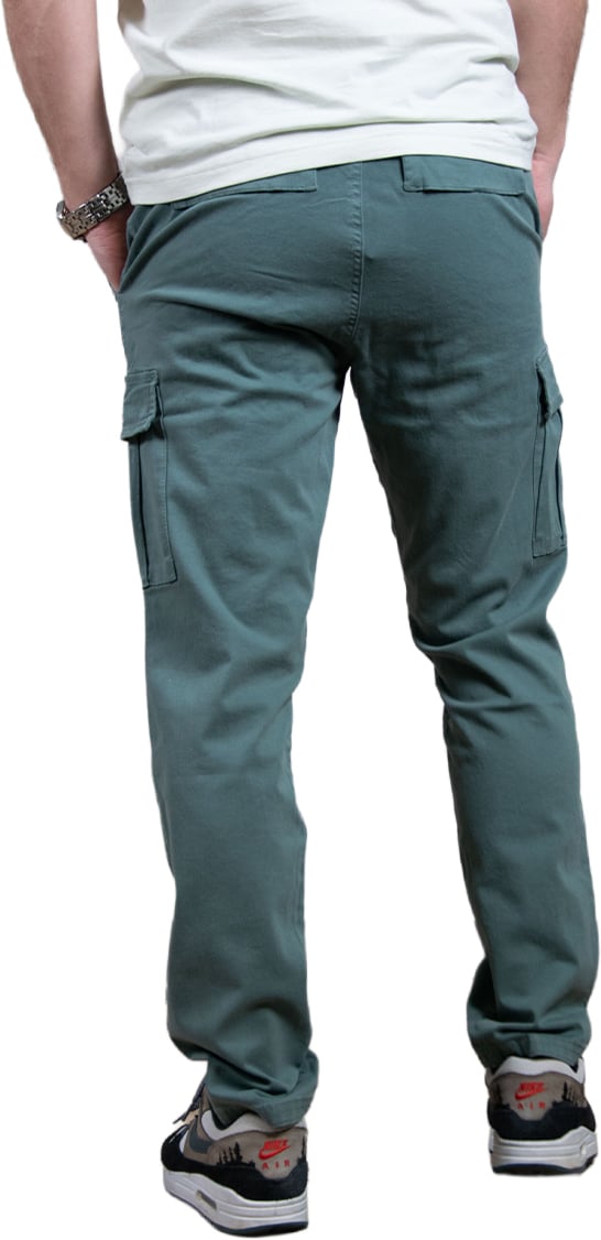 Purewhite Garment Dye Cargo Pants Groen