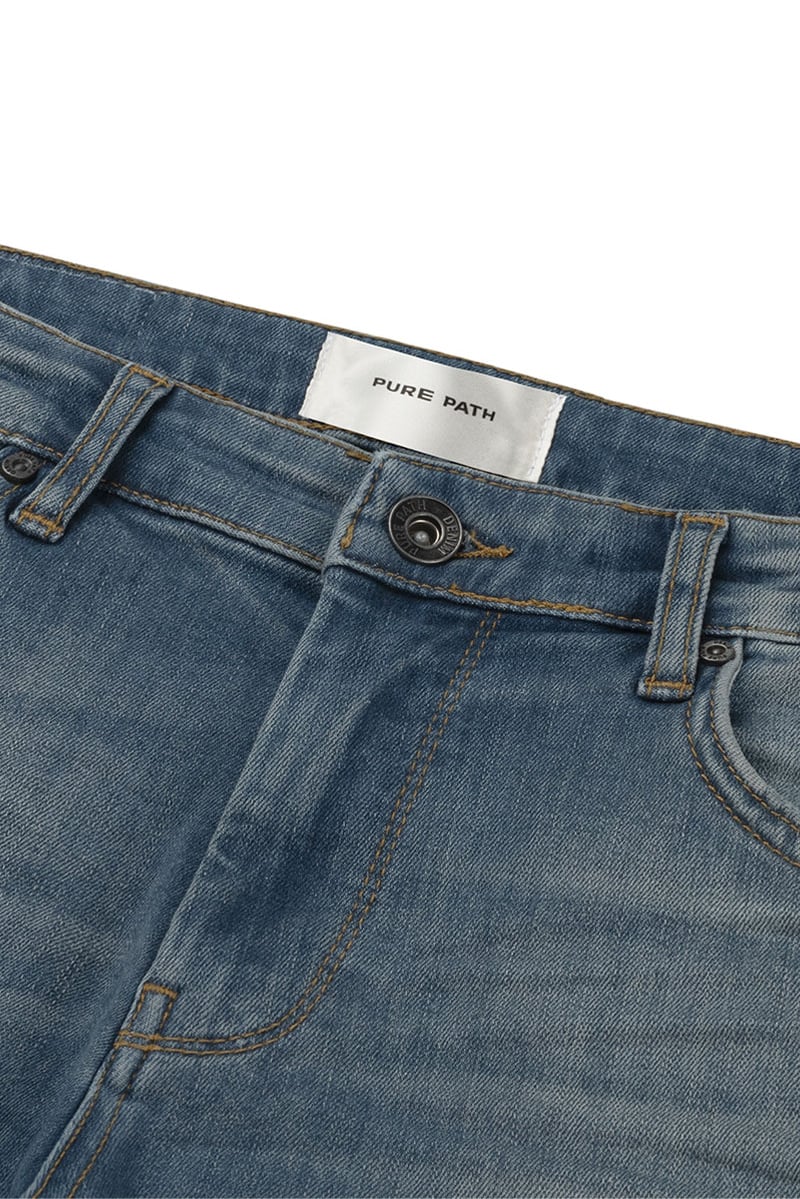 Purewhite The Dylan Skinny Fit Blauw