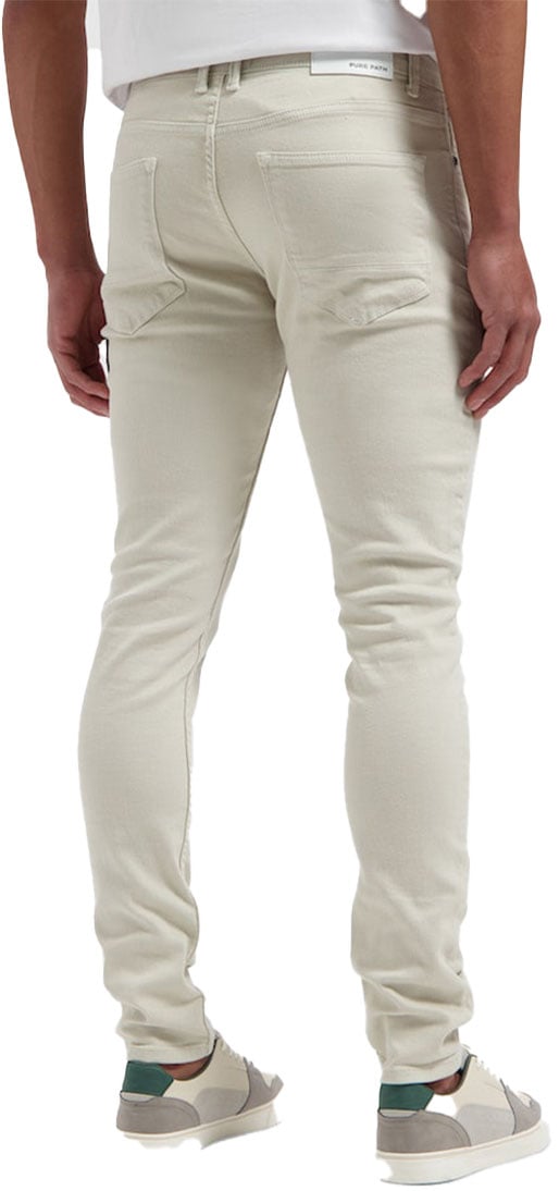 Purewhite Purewhite The Jone Denim Skinny Fit Beige
