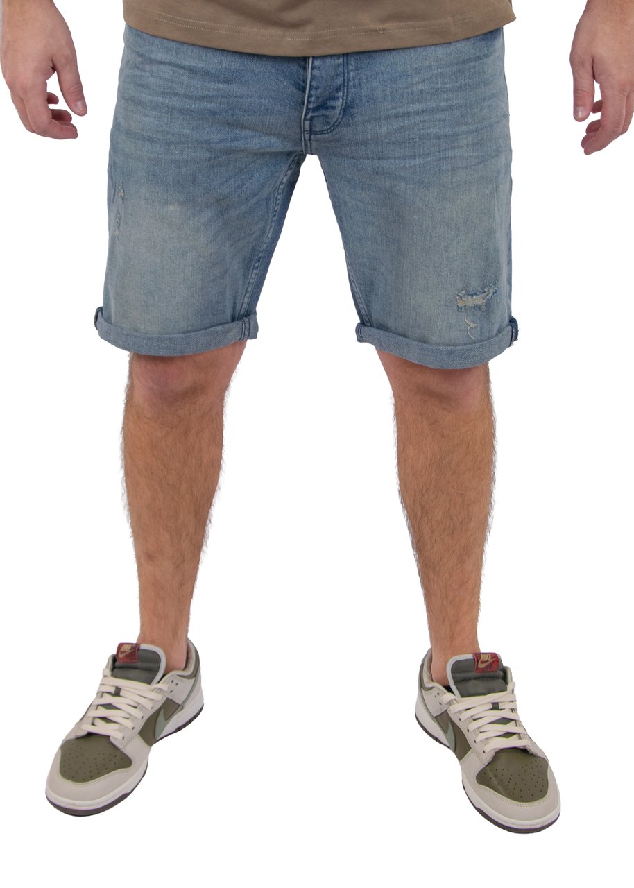 Purewhite Purewhite The Miles Slim Fit Denim Short Blauw