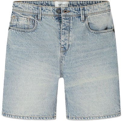 Purewhite Purewhite The Owen Regular Fit Denim Short Blauw