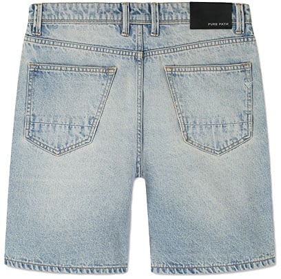Purewhite Purewhite The Owen Regular Fit Denim Short Blauw