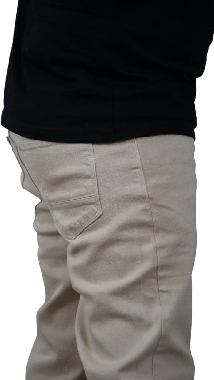 Purewhite The Ryan Slim Fit Tapered Leg Beige