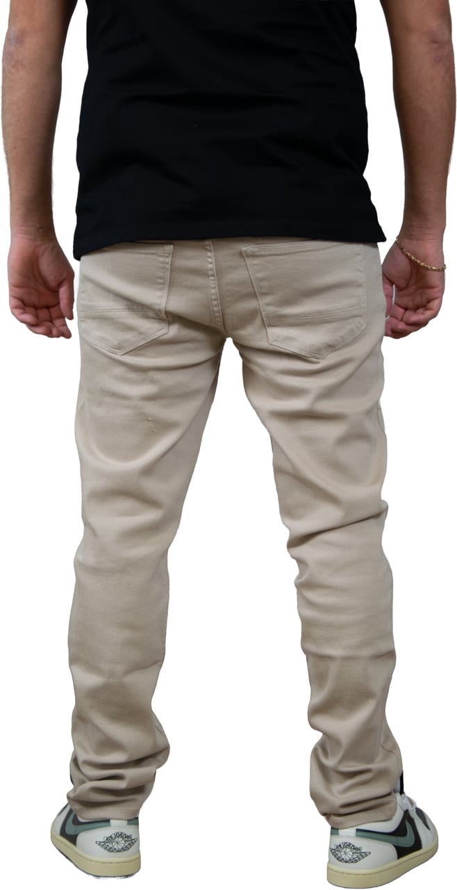 Purewhite Purewhite The Ryan Slim Fit Tapered Leg Beige