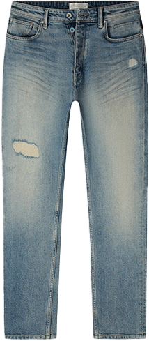 Purewhite Purewhite The Ryan Tapered Fit Jeans Blauw