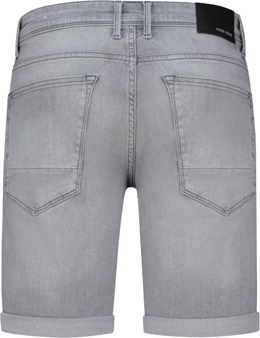 Purewhite Slim Fit Denim Short The Steve Grijs
