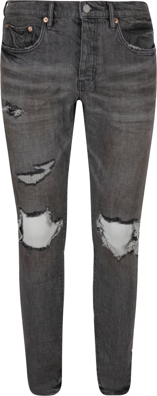 Purple Brand Faded Black Slim Fit Jeans Grijs