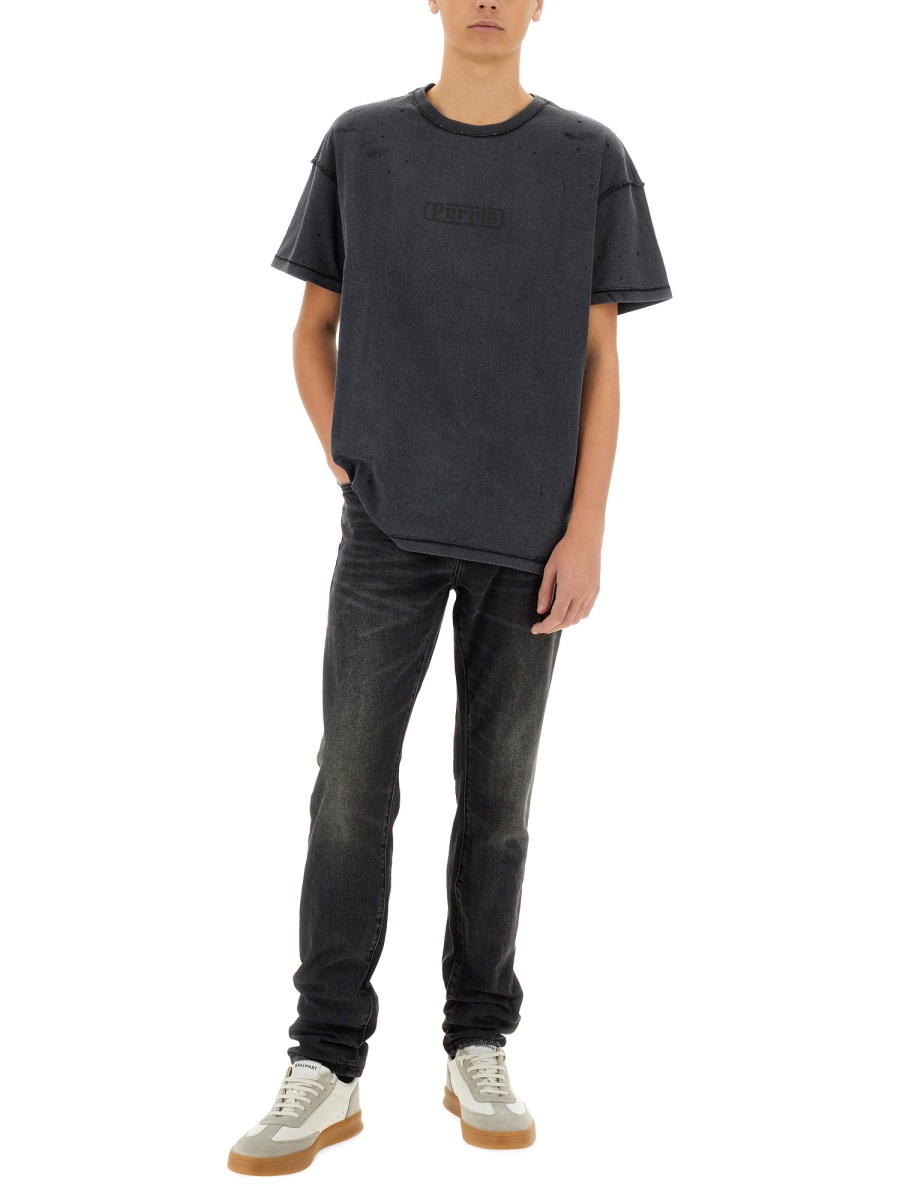 Purple Brand "INSIDE OUT" T-SHIRT Zwart