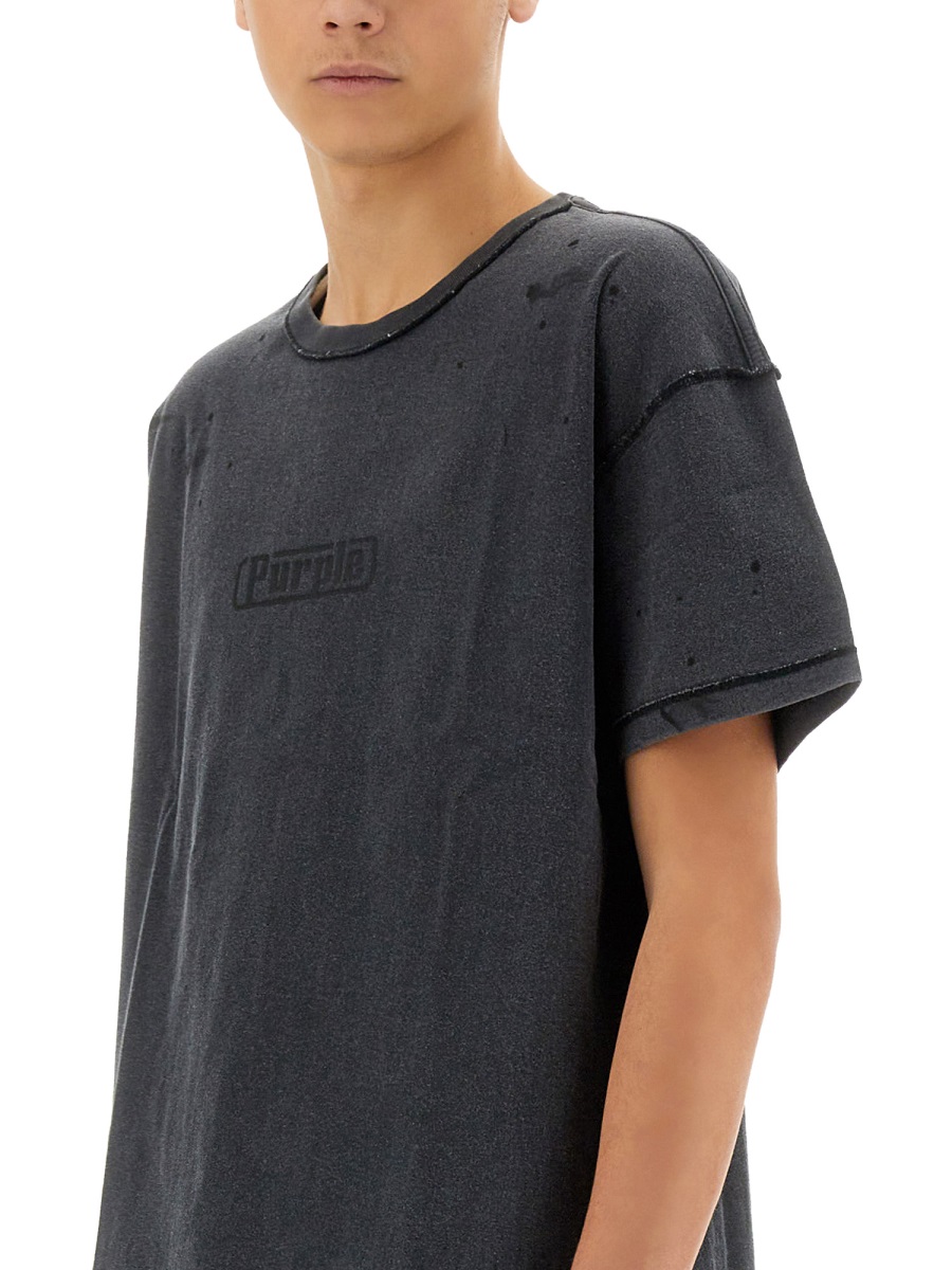 Purple Brand "INSIDE OUT" T-SHIRT Zwart