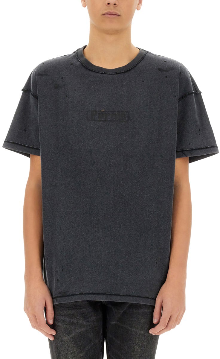 Purple Brand "INSIDE OUT" T-SHIRT Zwart