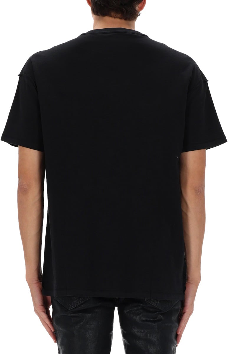 Purple Brand T-SHIRT WITH PRINT Zwart