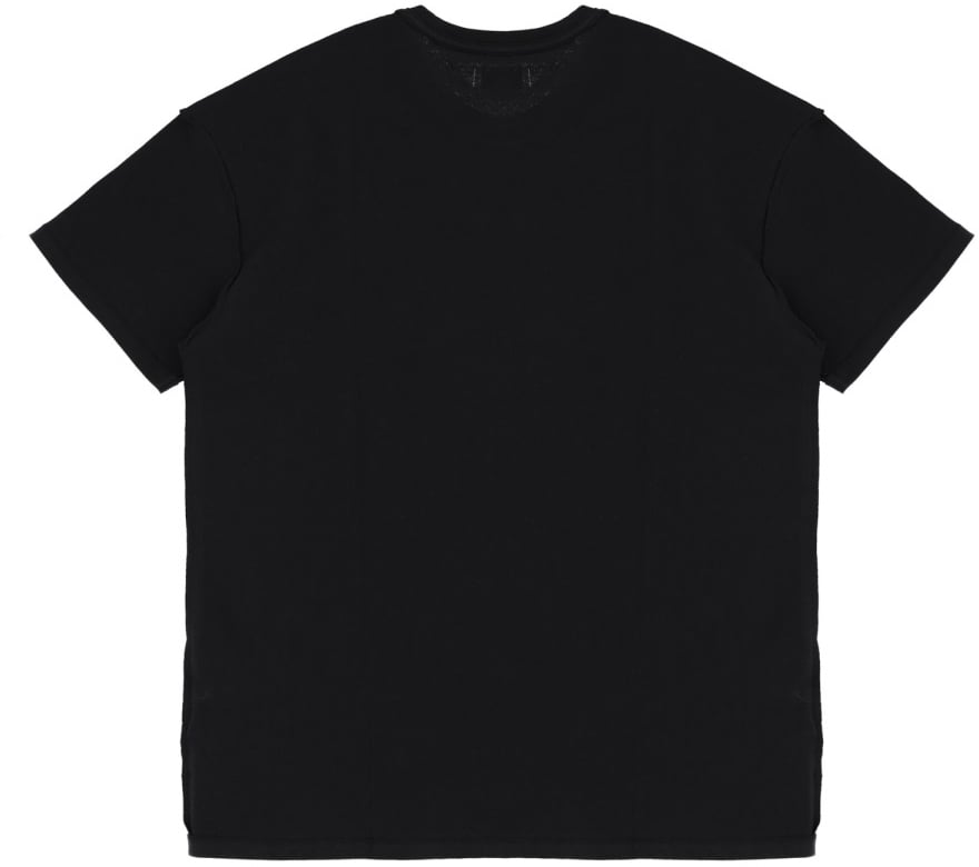 Purple Brand T-SHIRT WITH PRINT Zwart