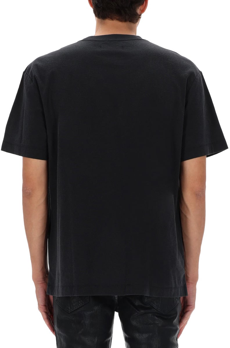 Purple Brand T-SHIRT WITH LOGO Zwart