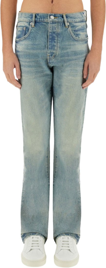 Purple Brand "Coated Flare" Jeans Blauw