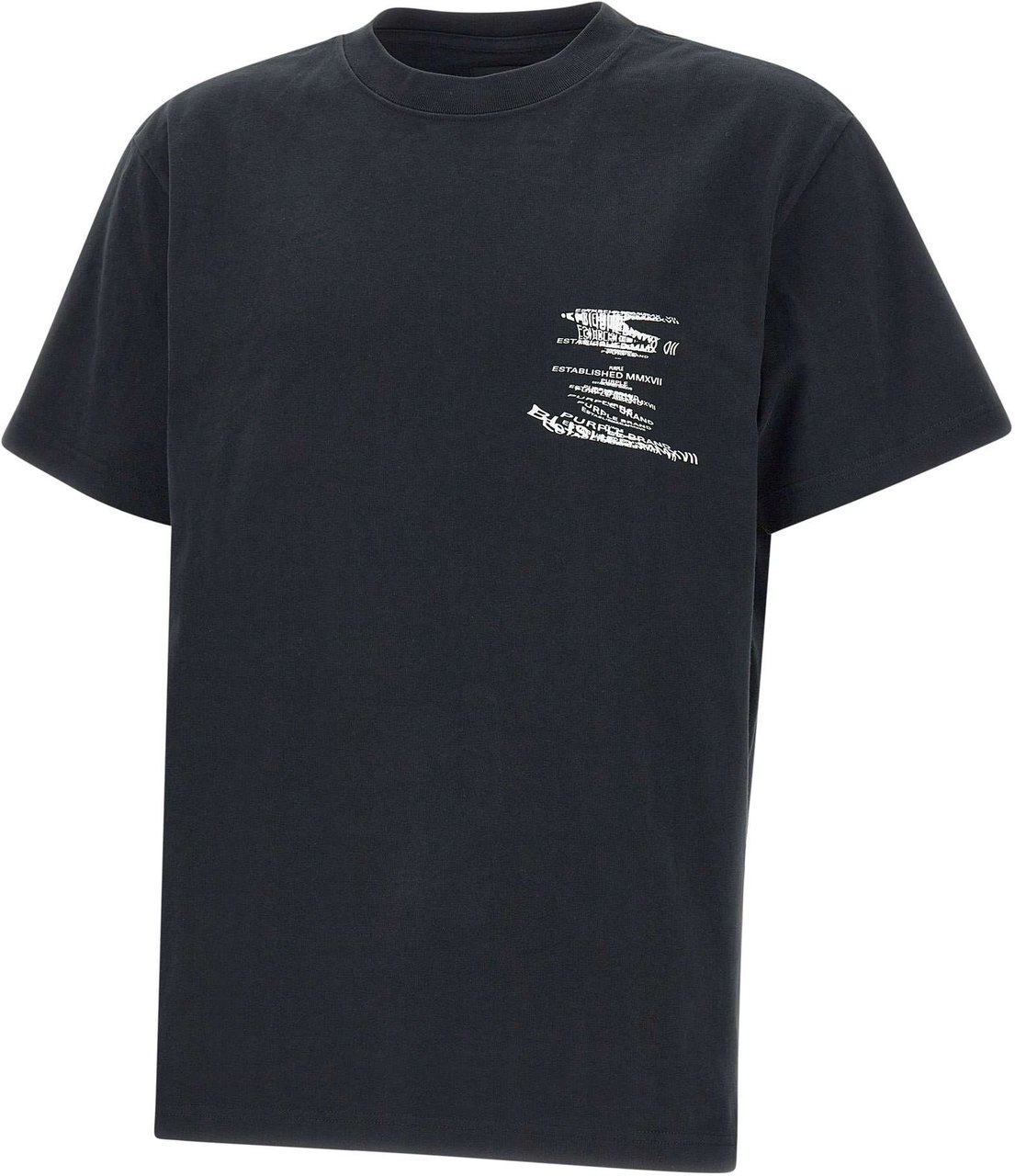 Purple Brand T-Shirts And Polos Black Zwart