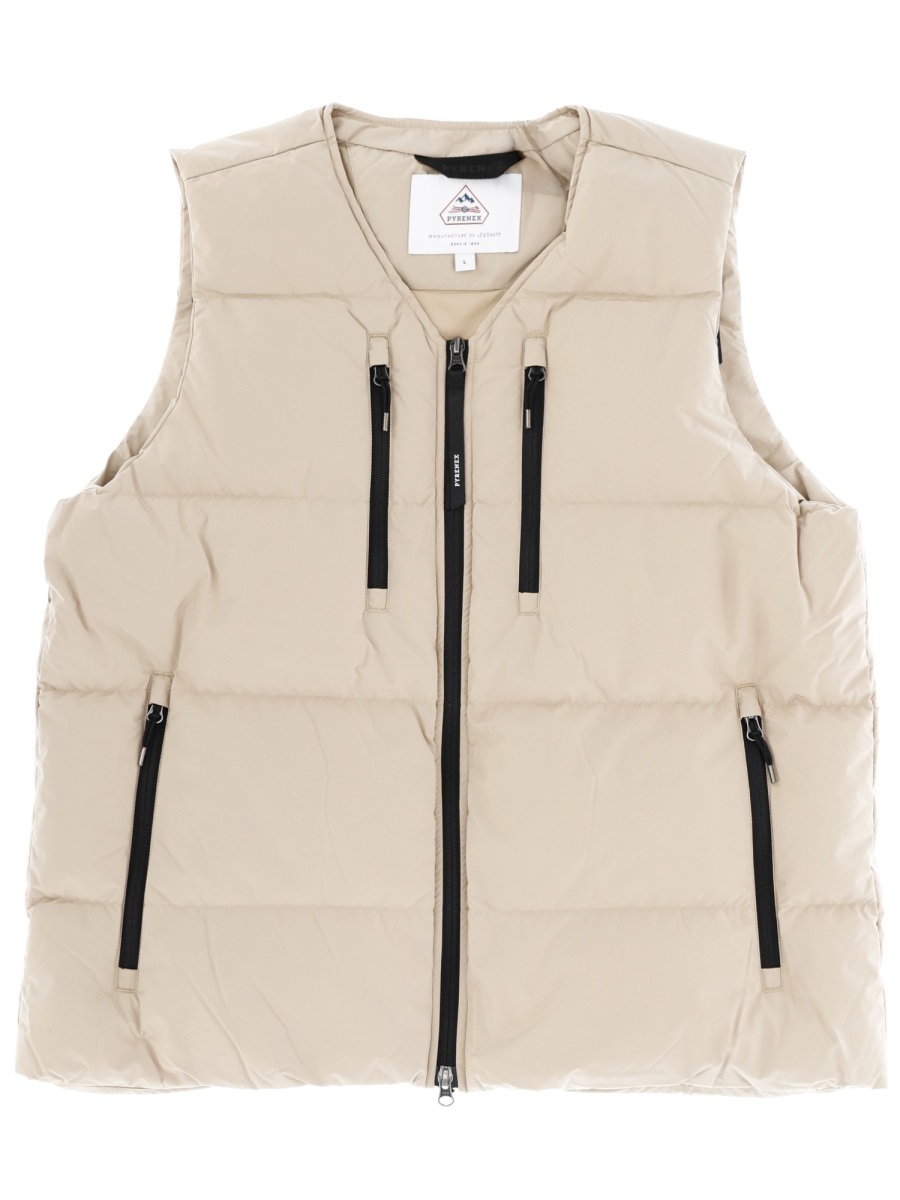 Pyrenex Light Beige Solace Recycled Polyester Vest Neutraal
