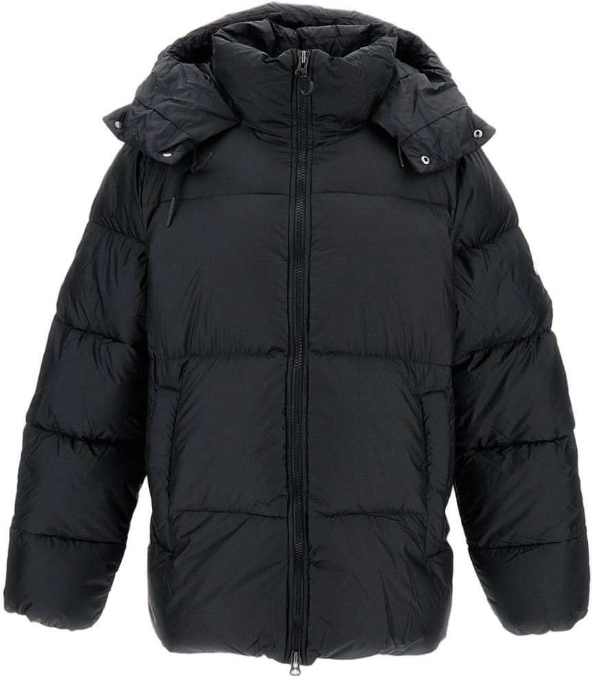 Pyrenex Ripstop Down Jacket With Adjustable Drawstring Hood Zwart