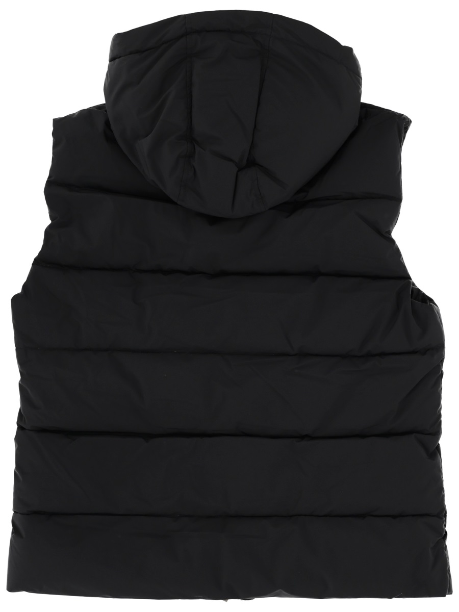 Pyrenex Polyester Spoutnic Quilted Hooded Vest Zwart
