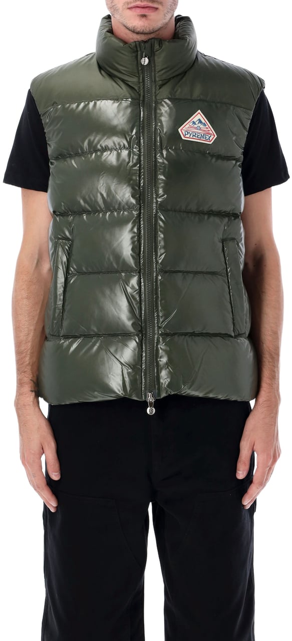 Pyrenex John Vest Deep Khaki Donkergroen