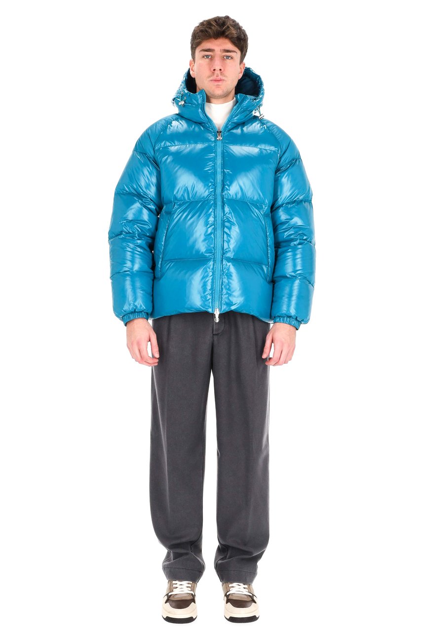 Pyrenex Sten Unisex Hooded Down Jacket Blauw