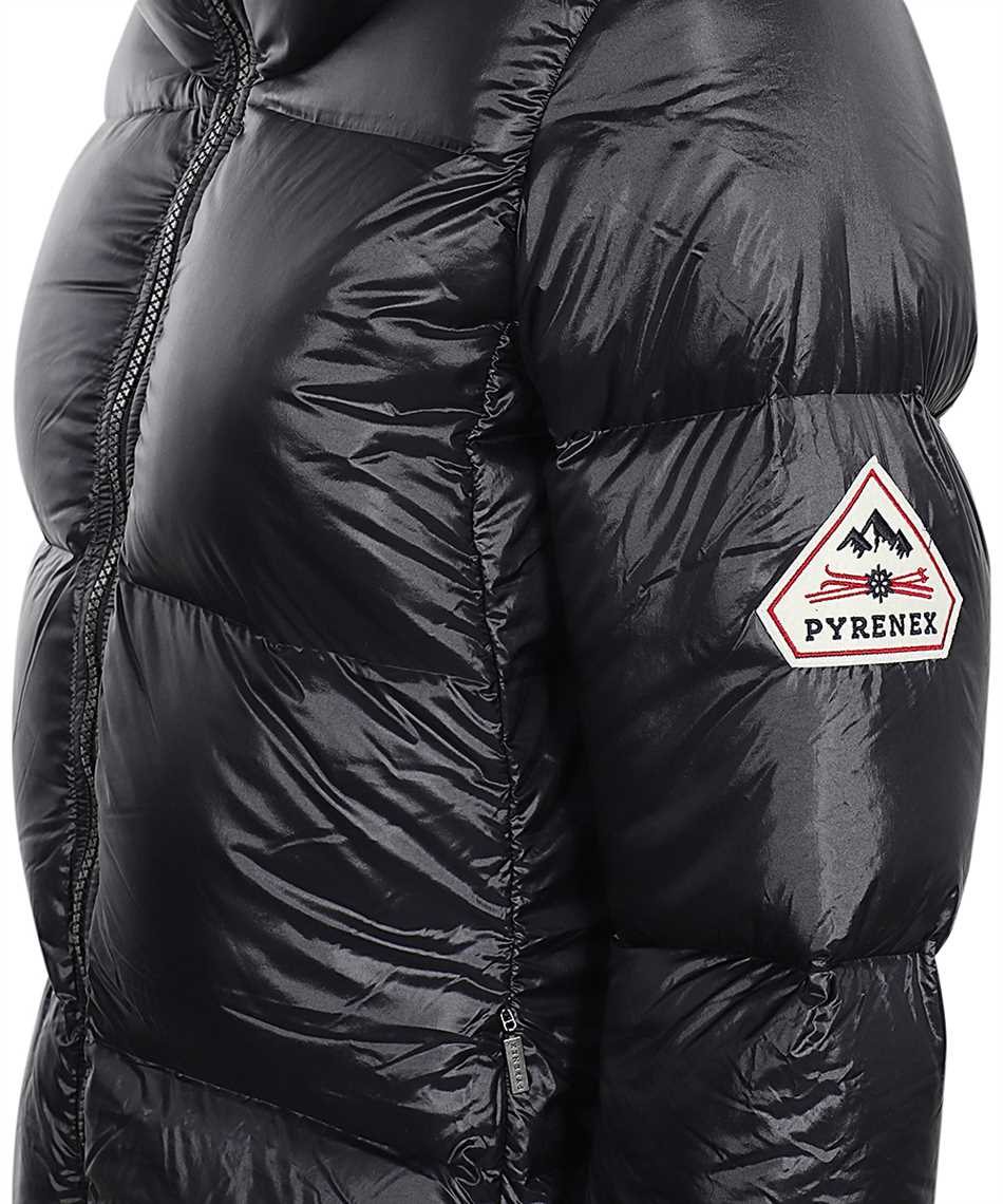 Pyrenex Hooded full-zip down jacket Zwart