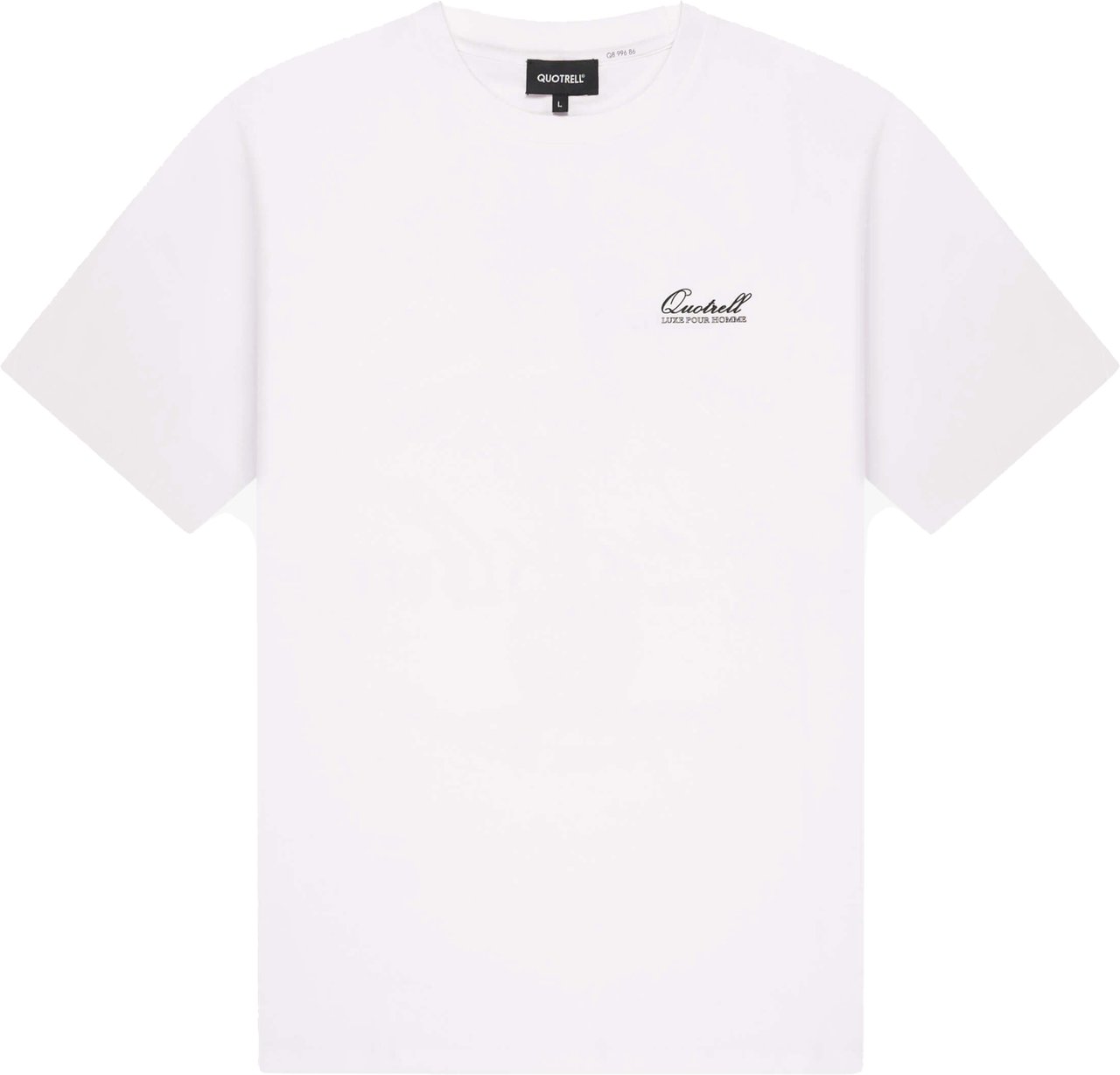Quotrell Musa Tee | White/black Wit