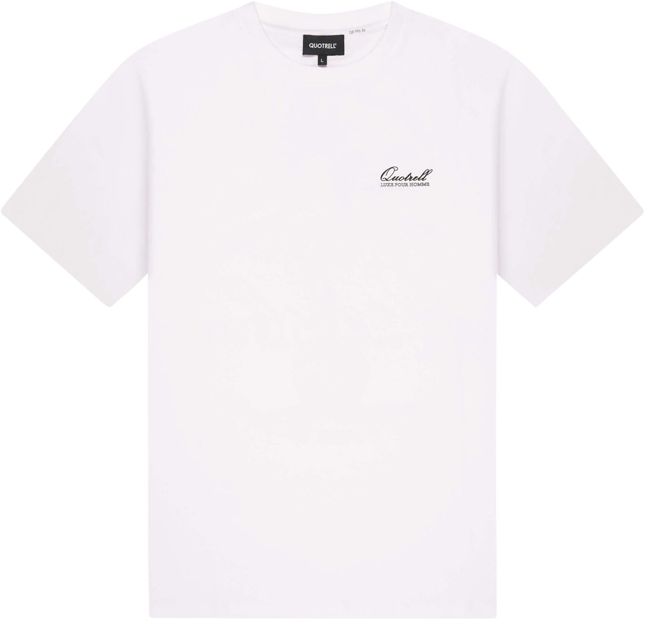 Quotrell Musa Tee | White/black Wit